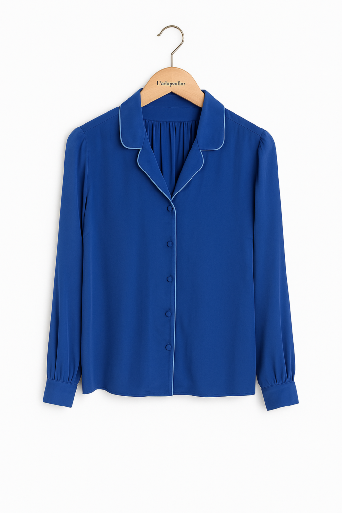 Chemise bleu roi