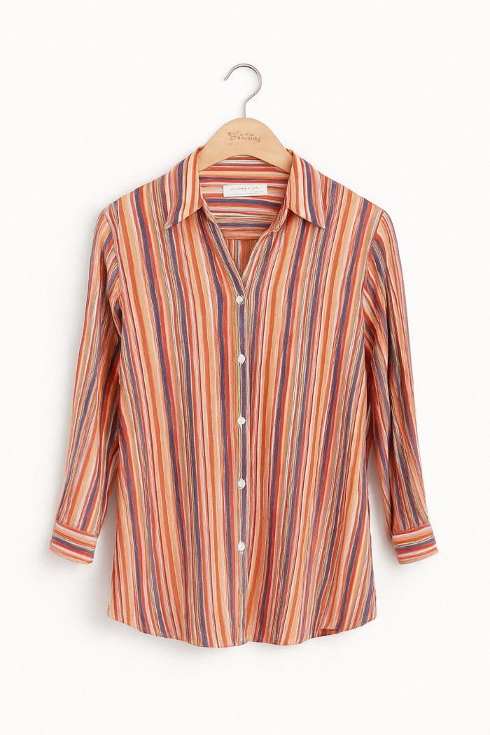 Chemise rayures colorées
